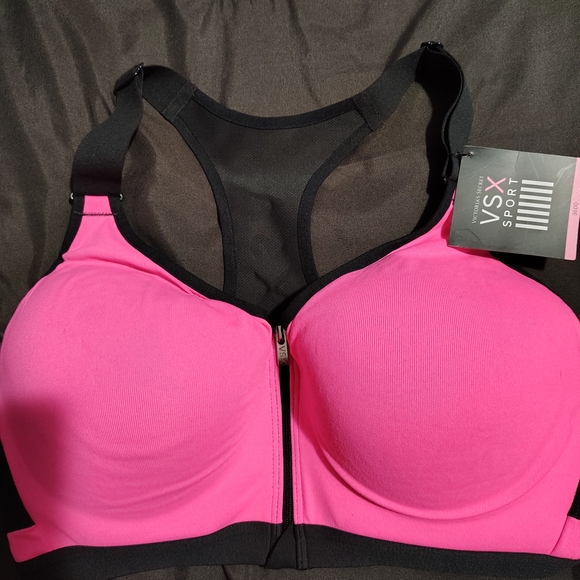 Victoria's Secret Pink and Black Sports Bra